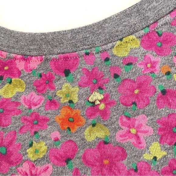 Kate Spade Marker Floral Ruffle Sleeves Sweatshirt Dress - Picture 10 of 13